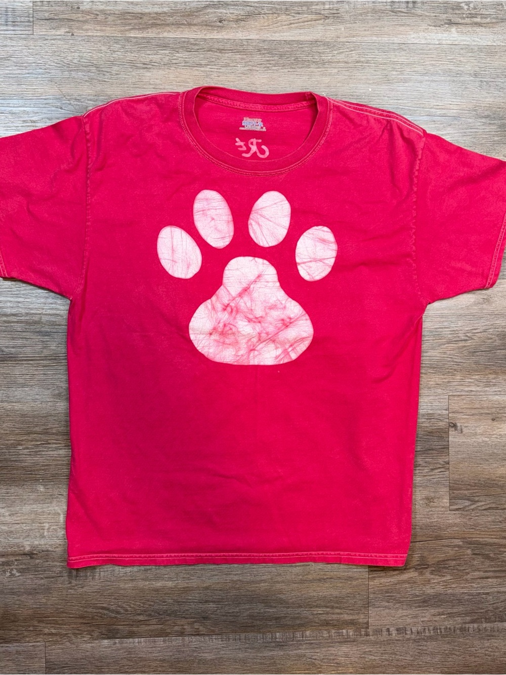 Brushstroke Paw Print Graphic Shirt Unisex Womens Large Hans Beeyf-T Dog Lovers